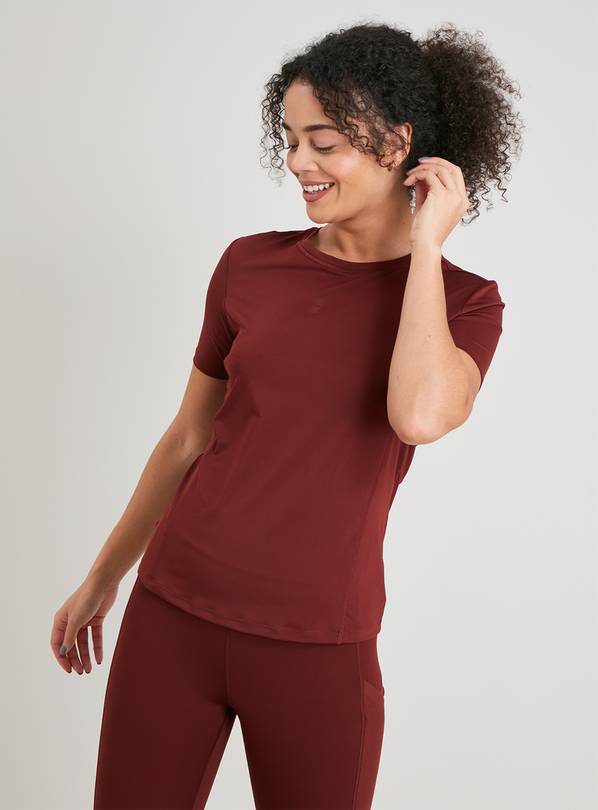 Active Brown Short Sleeve Base Layer Top - 8